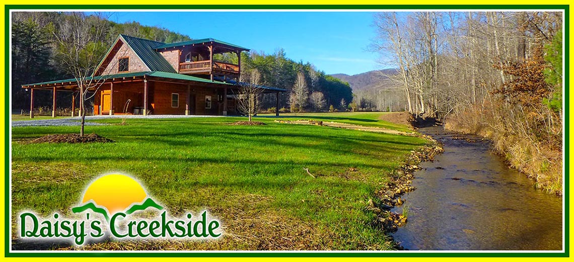 North Carolina Mountain Cabin Rental - Daisy's Creekside