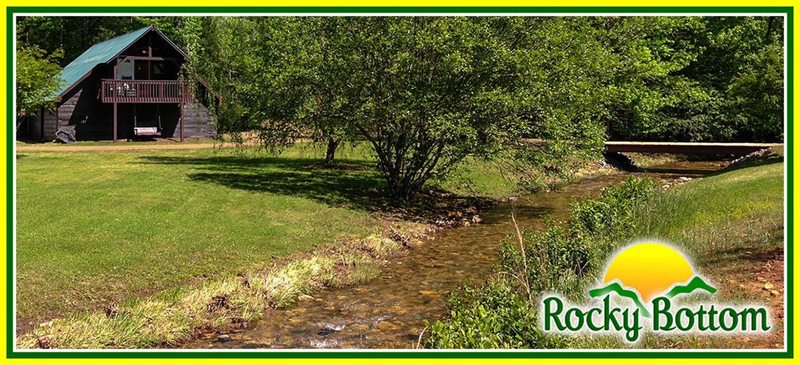 North Carolina Mountain Cabin Rental - Rocky Bottom Creekside